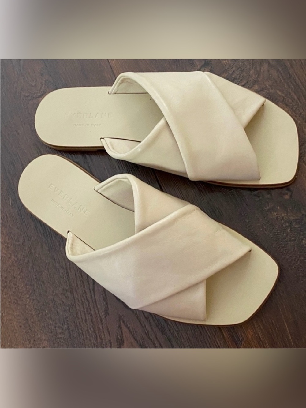 Everlane Shoes The Day Crossover Cream Sandals New size 5 - Picture 5 of 9
